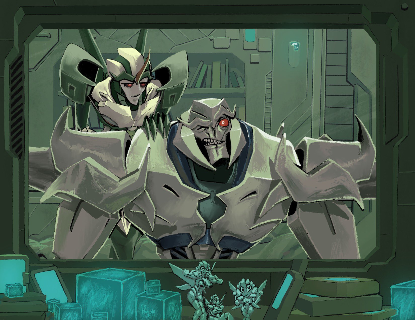 🤖LILLIAN🦷 is open for work! on X: megatrons room see if you can spot  all the fun little secrets transformers transformersprime tfp megatron  starscream decepticon robot painting maccadam t.coNgSO5uZpjZ   X