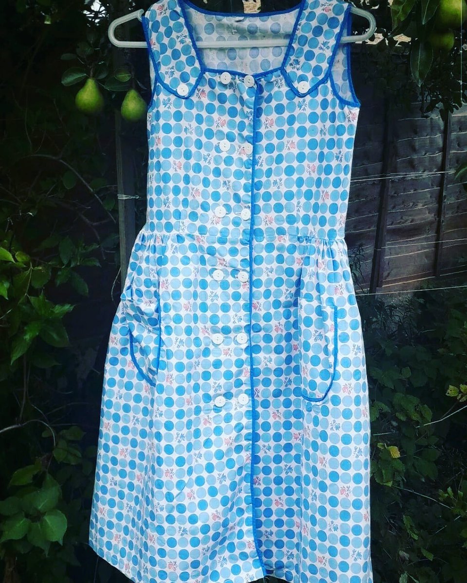 VintageVizardry's tweet photo. A bright new breezy 1970's pinny/dress sold today. 
#vintagefashion  #retrostyle #retro  #70sfashion #vintageshop #thriftstorefinds #vintageclothing #vintageclothingstore #recycledfashion #usedfashion #seventies #70svibes  #70smusic https://t.co/sWv4Visgxo