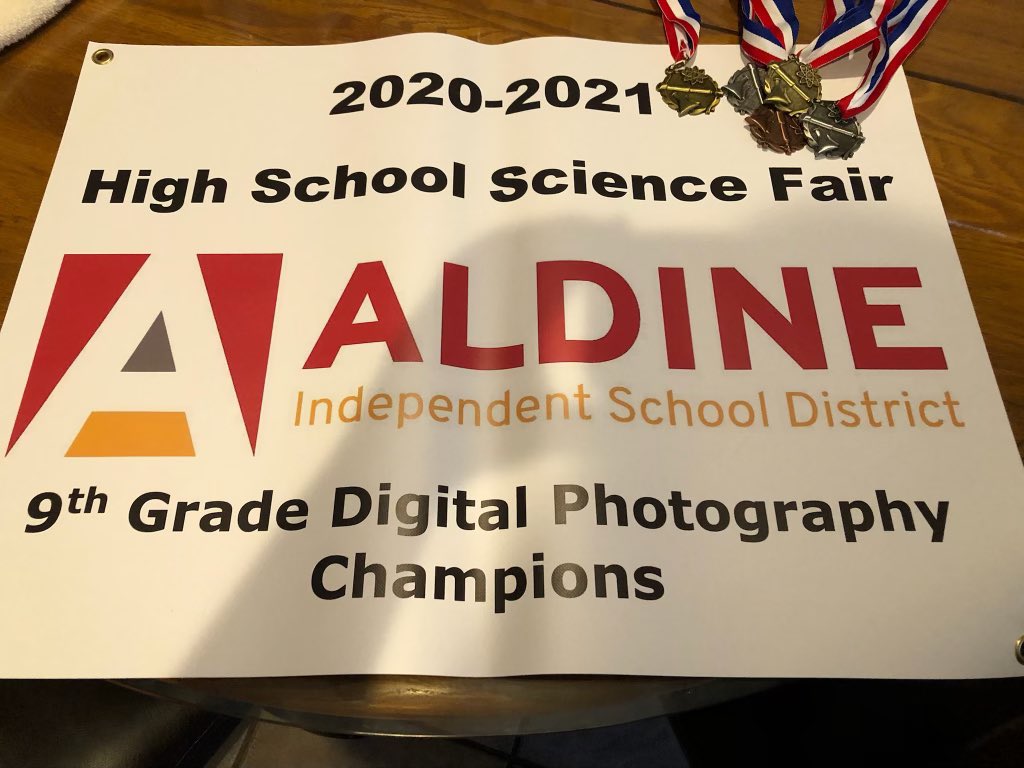 Sending a #4QTRSTRONG Shout Out & Shine to our very own Mrs. Langenbuch & our freshmen Digital Photography Champions who brought home 6 medals & a banner for @NimitzHS_AISD 🏆🎉