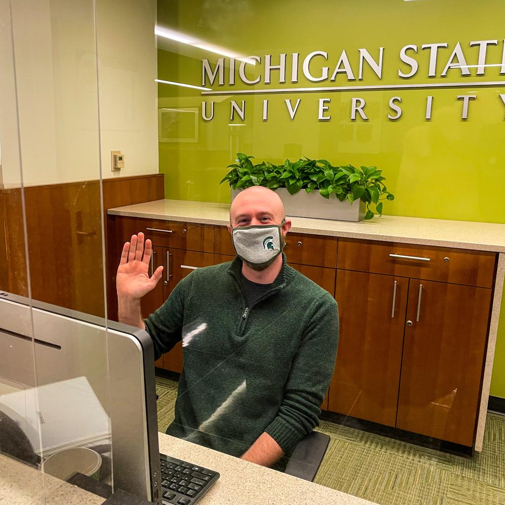 MSUUnion's tweet photo. Welcome to all the Spartans moving into their residence halls this weekend! We hope you (safely) stop by the MSU Union to study, shop, or grab a bite to eat. We're so glad you're here! #WelcomeHome https://t.co/iL4kvdoOtM