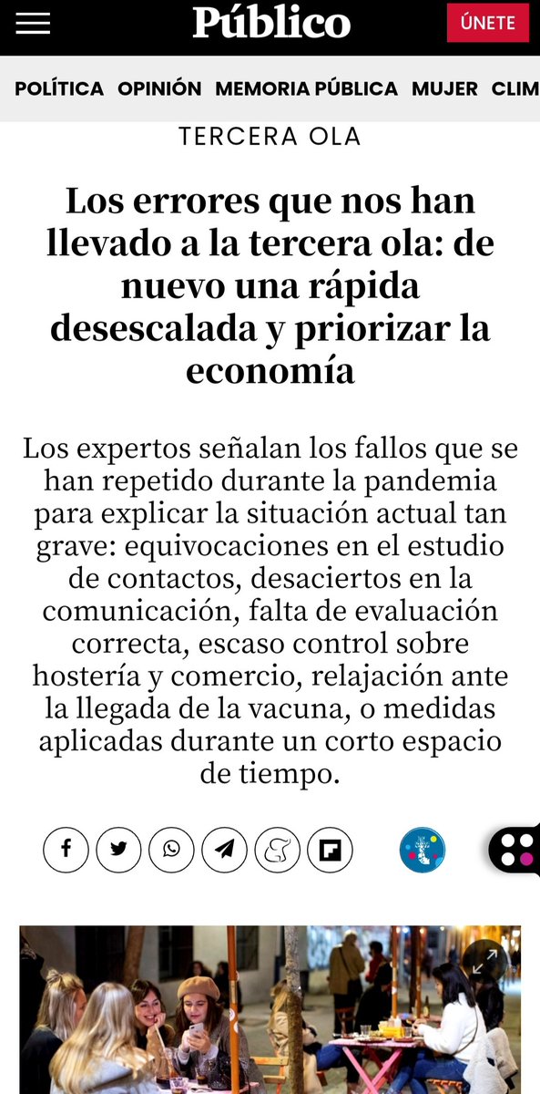 España:
"Los errores que nos han llevado a la 3ra ola" de contagios de coronavirus
Se achaca a la Navidad
Aunque en noviembre se comenzó a doblegar la curva de la 2da ola
Y la tendencia ya había cambiado en diciembre
Pero las restricciones se relajaron👇🏽
publico.es/sociedad/terce…