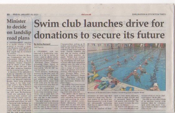 Fantastic article in the <a href="/DandSTimes/">Darlington & Stockton Times</a> &amp; <a href="/TheNorthernEcho/">The Northern Echo</a> this week, about our mission to raise money to keep our club afloat. Huge thanks to <a href="/ABarnardEcho/">Ashley Barnard</a> for her support. Fingers crossed we'll have an even better story to tell in a few weeks🙏

crowdfunder.co.uk/richmond-dales…

#10k410k