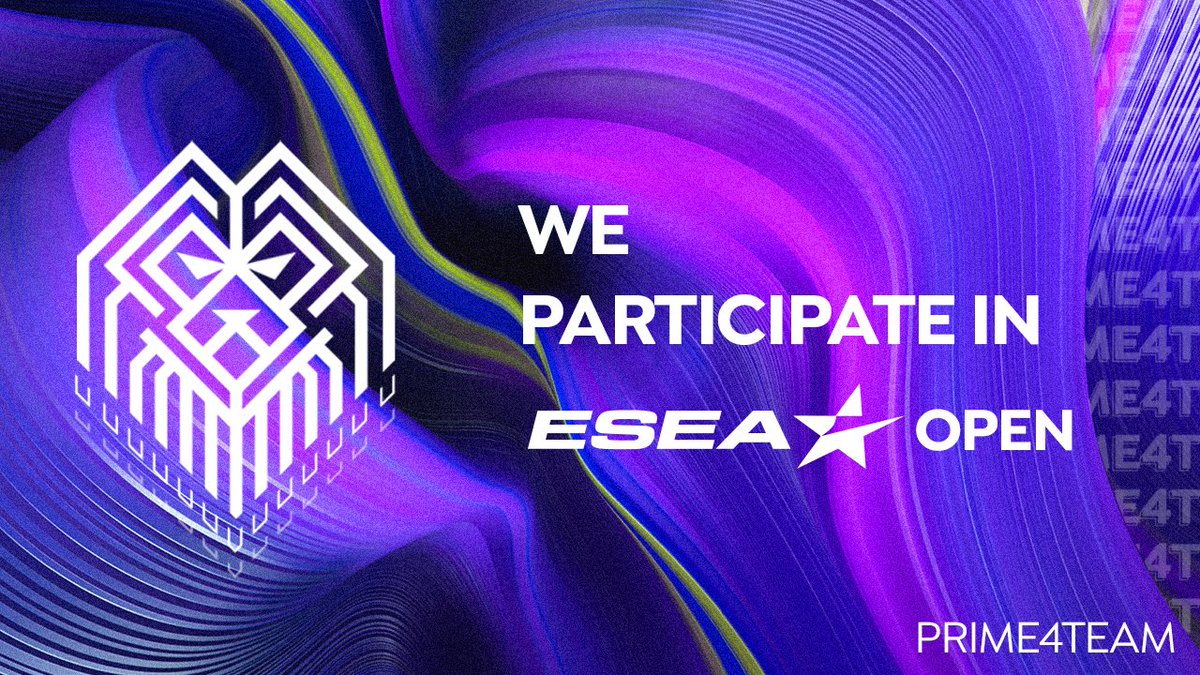 Prime4Team's tweet photo. // NEW ROSTER CS:GO \\  🦁💜

Pierwszy sprawdzian naszej nowej ekipy ‼
Na pierwszy rzut @ESEA OPEN 36 Sezon, play-offy to minimum. 😉💜 Trzymajcie kciuki za chłopaków, bo jest o co walczyć. 💪💪

#GOGOP4T https://t.co/7FLX0WuHaA