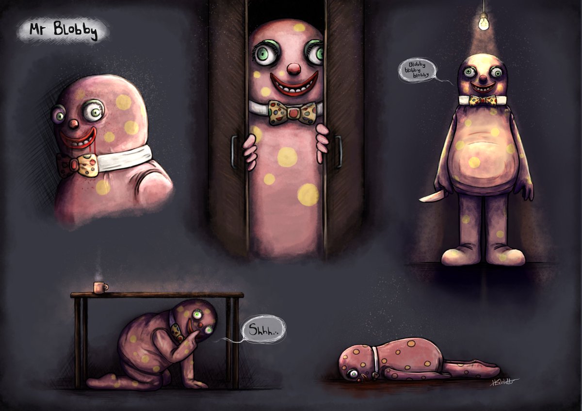 hbloodworthart's tweet photo. Nightmare Blobby https://t.co/ABN3Ggeqgd