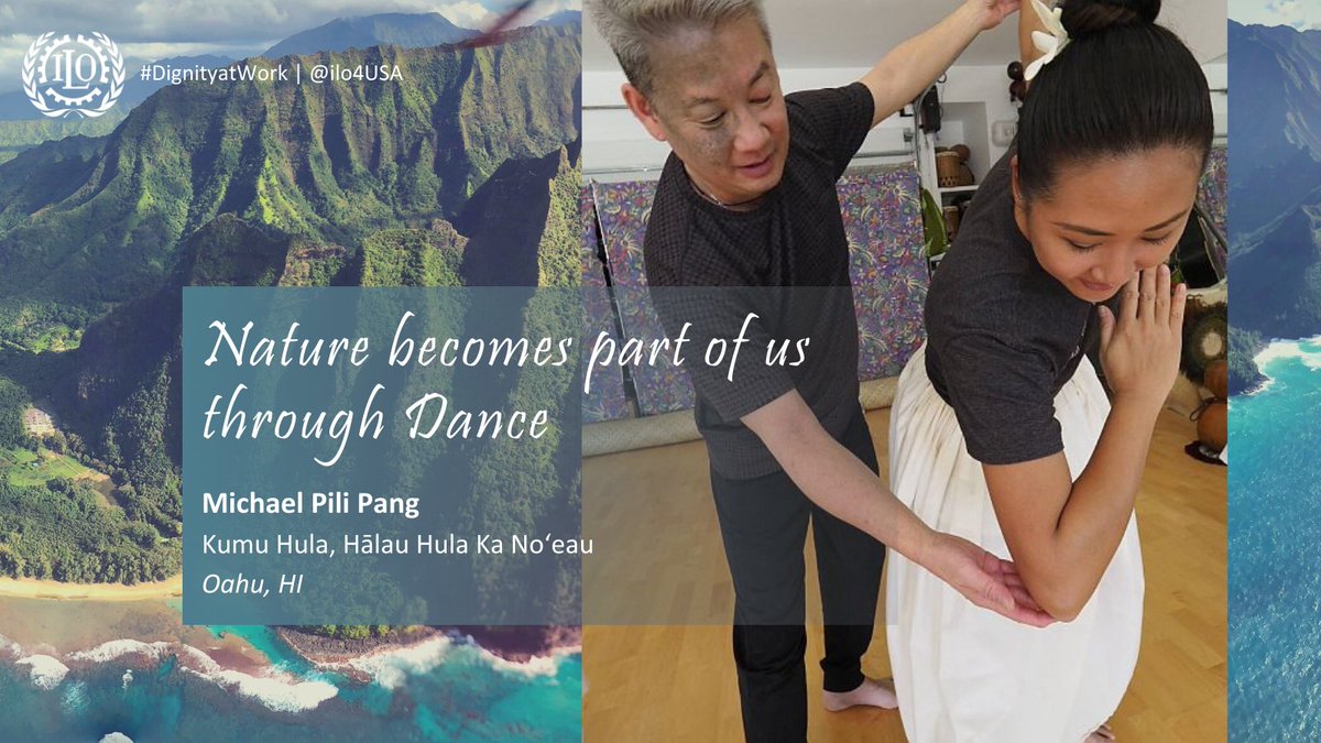 ilo4USCA's tweet image. At the age of 8, Michael Pili Pang was introduced to #Hula &amp;amp; fell in love with it. As a #KumuHula, he teaches the connection to the land &amp;amp; #nature and how it is expressed in each and every step of the #dance. #Hawaii #DignityatWork
Read his story bit.ly/pilipang
