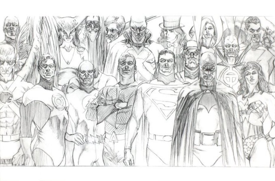 #jla #pencils #SaturdayMorning #SaturdayVibes @comics_mercury 