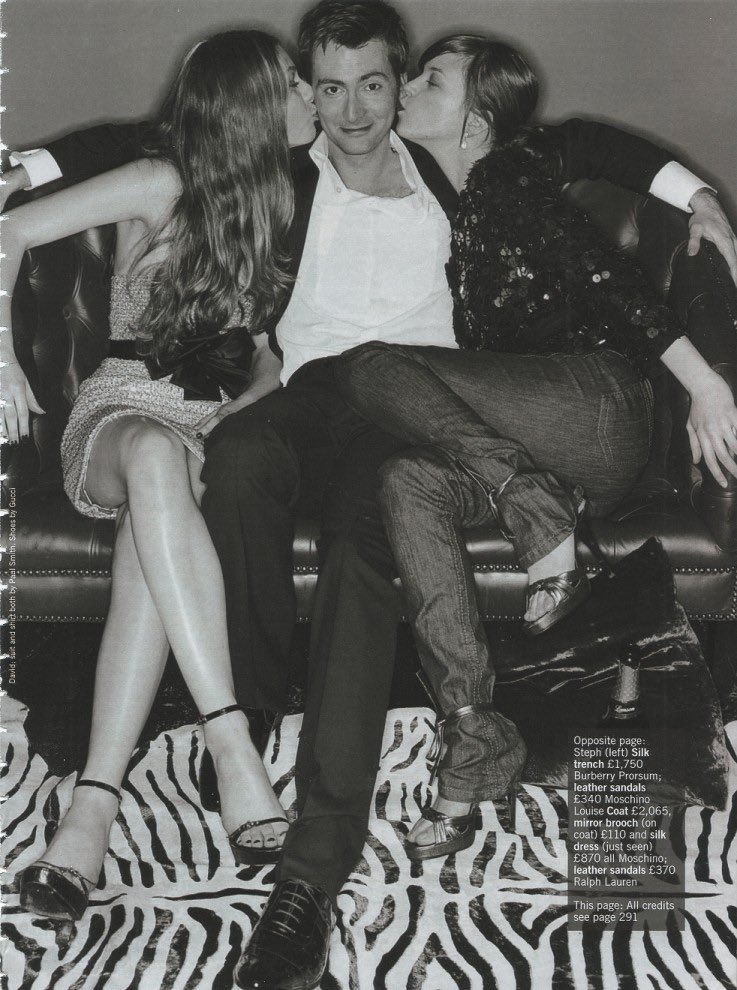 david tennant with michael sheen, jon hamm, neil gaiman and douglas mackinnon