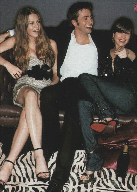 david tennant with michael sheen, jon hamm, neil gaiman and douglas mackinnon