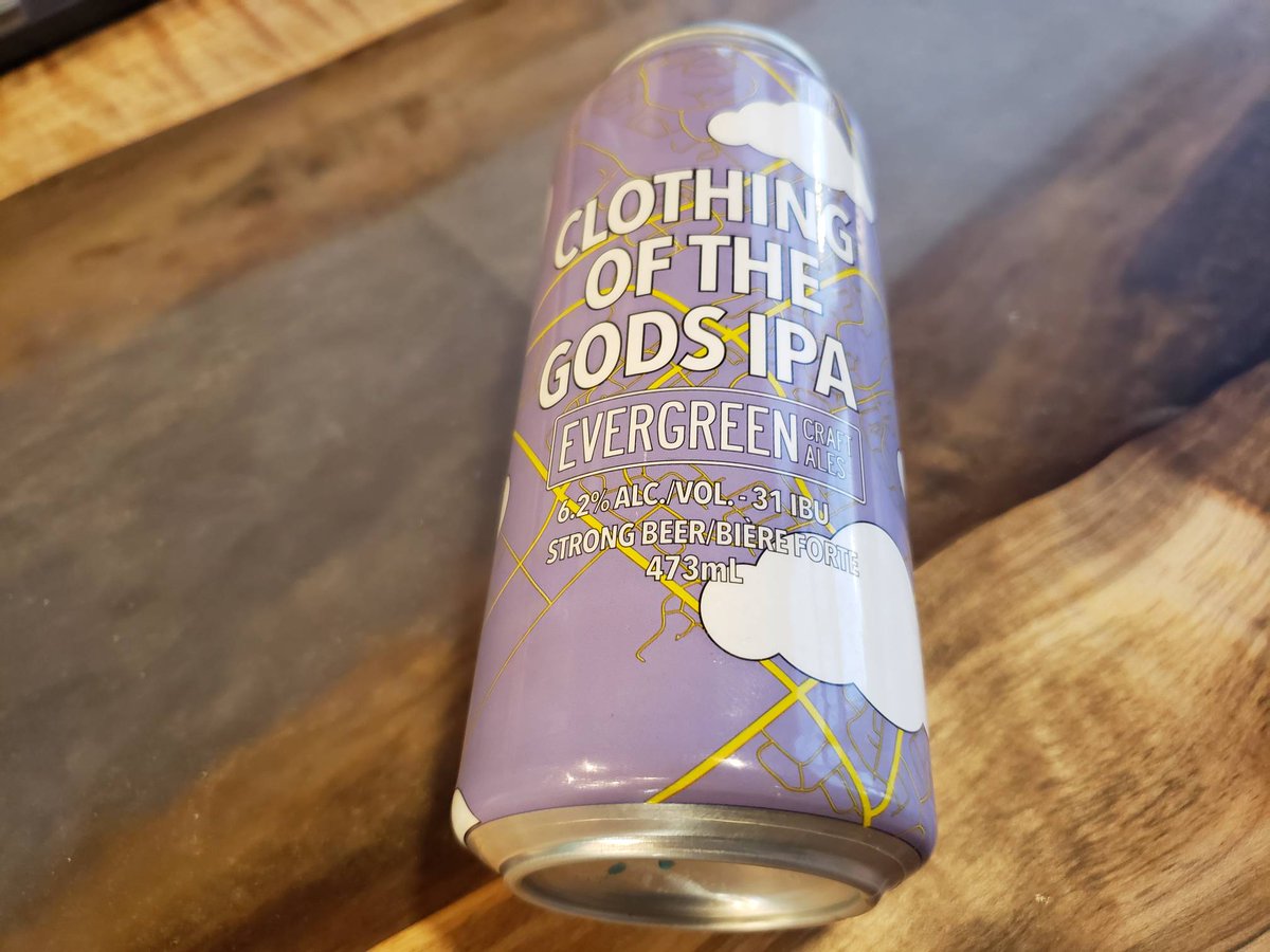 Sunday is the last day for our newsletter exclusive E-Learning Support Sale! Get Clothing of the Gods and all our other beers at 15% off. Sign up for the newsletter at evergreencraftales.com and we will send out the promo code again Sunday morning at 9am. Stay safe Ottawa!
