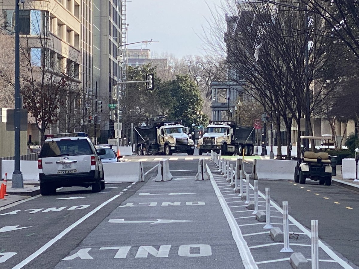 Dumps like a truck, truck. View of Old Exec Office Building on White House complex.
