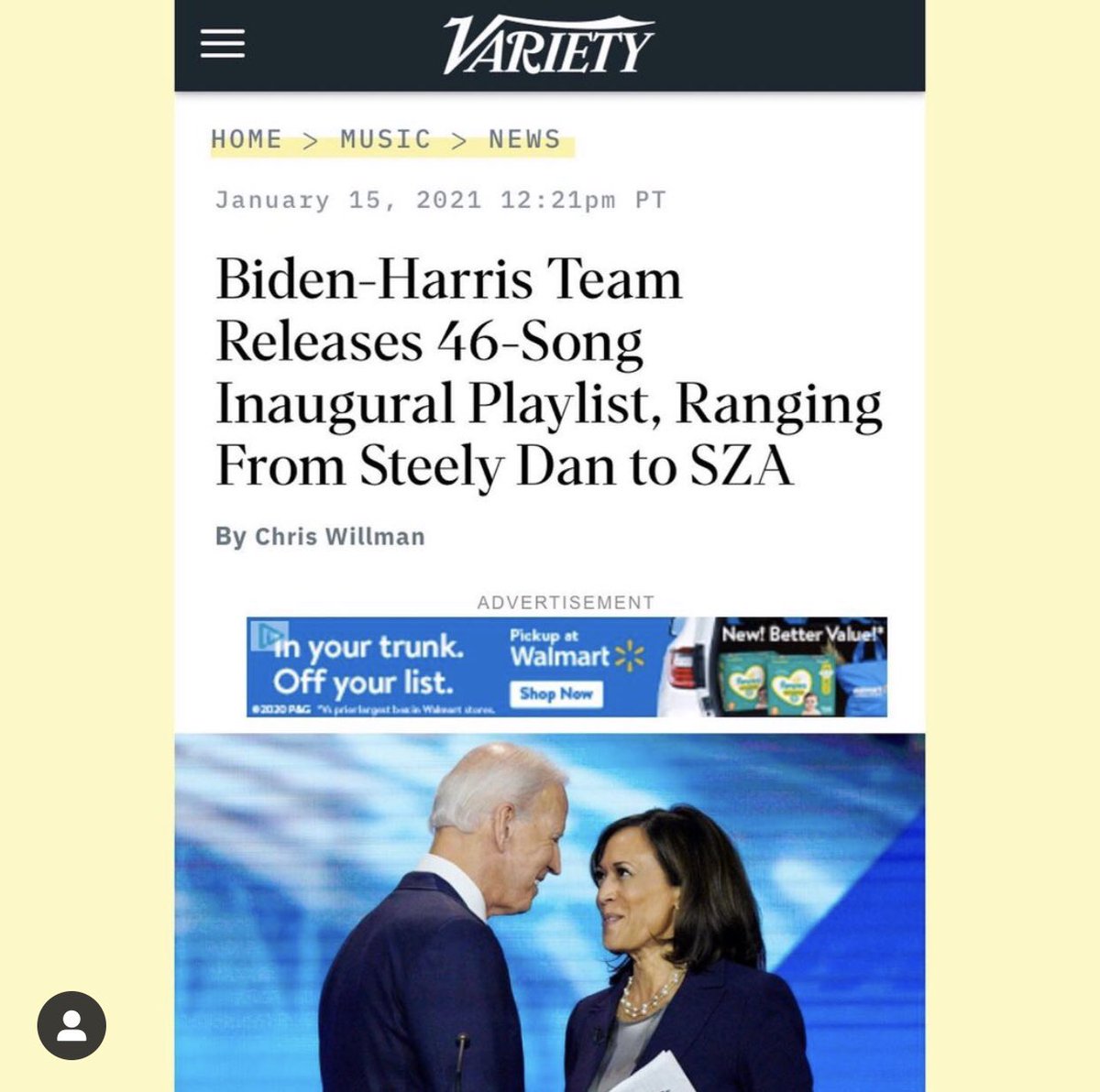 sza's tweet photo. JUST FOUND OUT WE MADE IT TO THE INAUGURATION PLAYLIST 😭 WE DID IT JOE ✨🙏🏾🙏🏾 Thank you for this honor ✨ #GOODDAYS https://t.co/AIAsIQhTtn