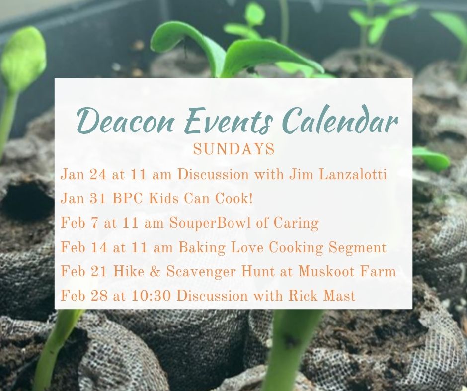 Mark your calendars! You are not going to want to miss any of Sunday’s Food and Faith events.