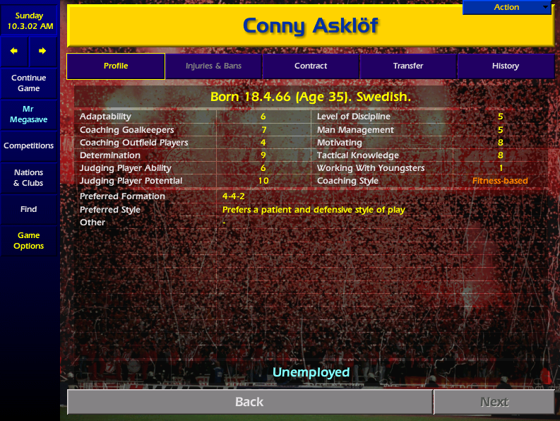 Sune then goes on to tell me, that he also dictates the style of play at the club and he would be revealing more in the coming days. But warns it's the very reason the role came about as young upstart & former manager Conny Asklof tried "going rogue" - I feel very uneasy