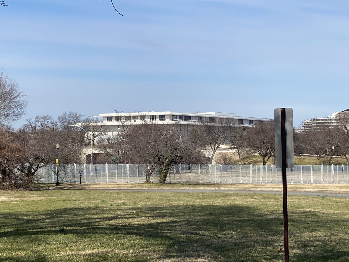 Institute of Peace and  @kencen through 9 foot fence.