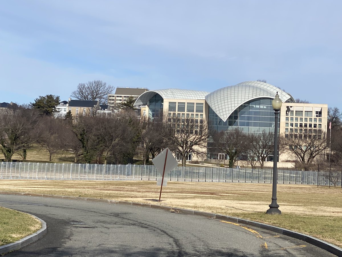 Institute of Peace and  @kencen through 9 foot fence.