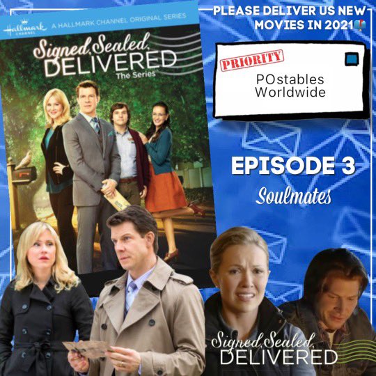 DeniseScorsone's tweet photo. #SignedSealedDelivered Episode 3 Spotlight! All the feels. What did you like about this episode?📫💌 #POstables #SSD2021 #SSD @hallmarkmovie @michellevicary @kristintbooth @eric_mabius @realcrystallowe #geoffjames @EmilieUllerup https://t.co/12mqwGIjX0