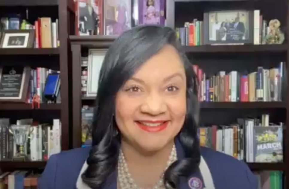 . @NikemaWilliams, Congresswoman for Georgia’s 5th District, reminds us remember  #MLK  ’s message of democracy, justice, hope, and love. Now is not the time to rest on our laurels. We must remain resolute in our efforts to ensure equality and economic empowerment for all people.