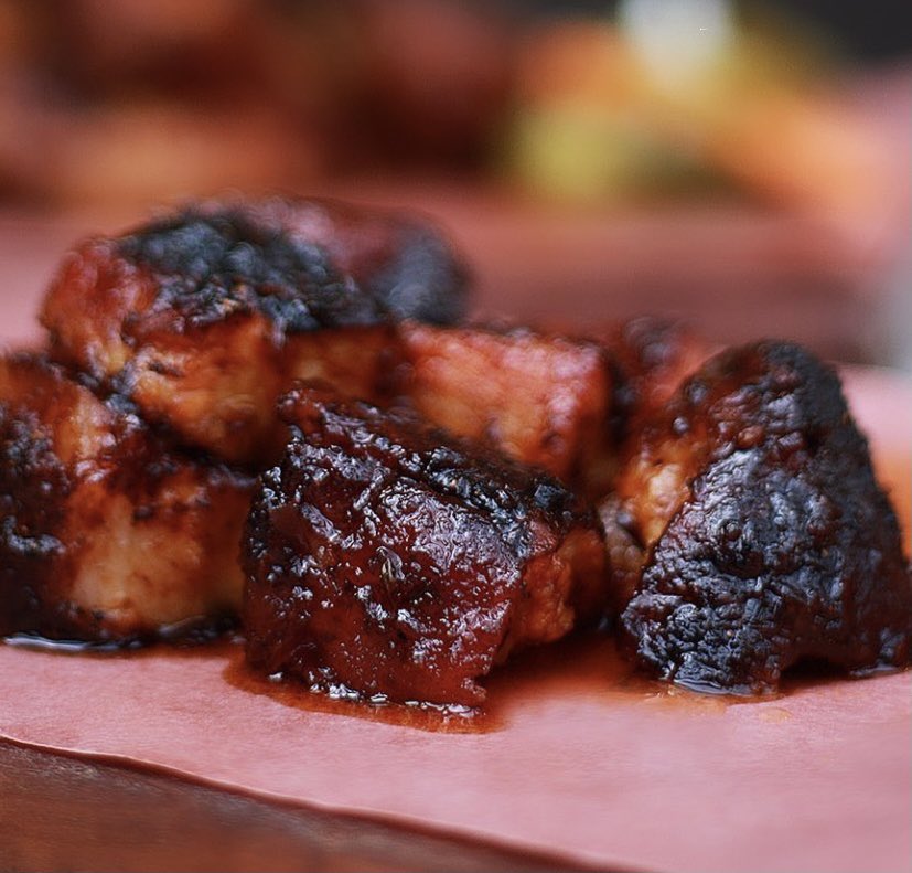 Weekend BBQ feature: Smoked Pork Belly Burnt Ends! Hit the link in our bio to order for pickup from 4pm - 8pm 
#yyc #yyctakeout