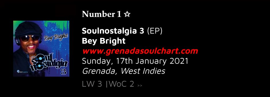 WillSawney's tweet photo. #SoulChart #IndependentArtists
THE GRENADA SOUL CHART TOP 30 - Sunday, 17th January 2021. https://t.co/WJ7vMIr3mc @BeyBrightNYC @GrenadaMusic #BeyBright https://t.co/wV0kLOK0Pv