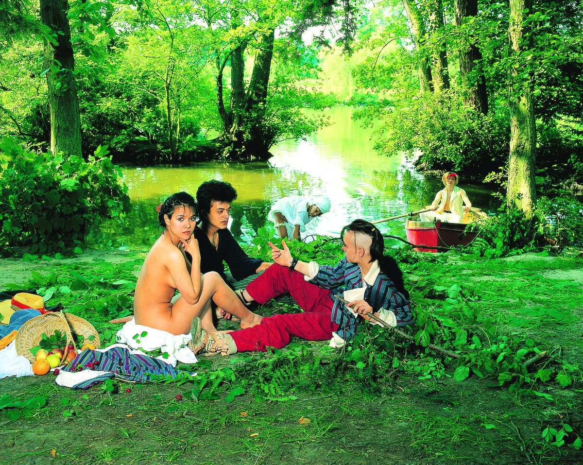 I was flummoxed by the first Bow Wow Wow album: Annabella basically naked on the back cover and the long, seemingly nonsensical title. Later, I was starstruck when I encountered her on an airplane. 1/