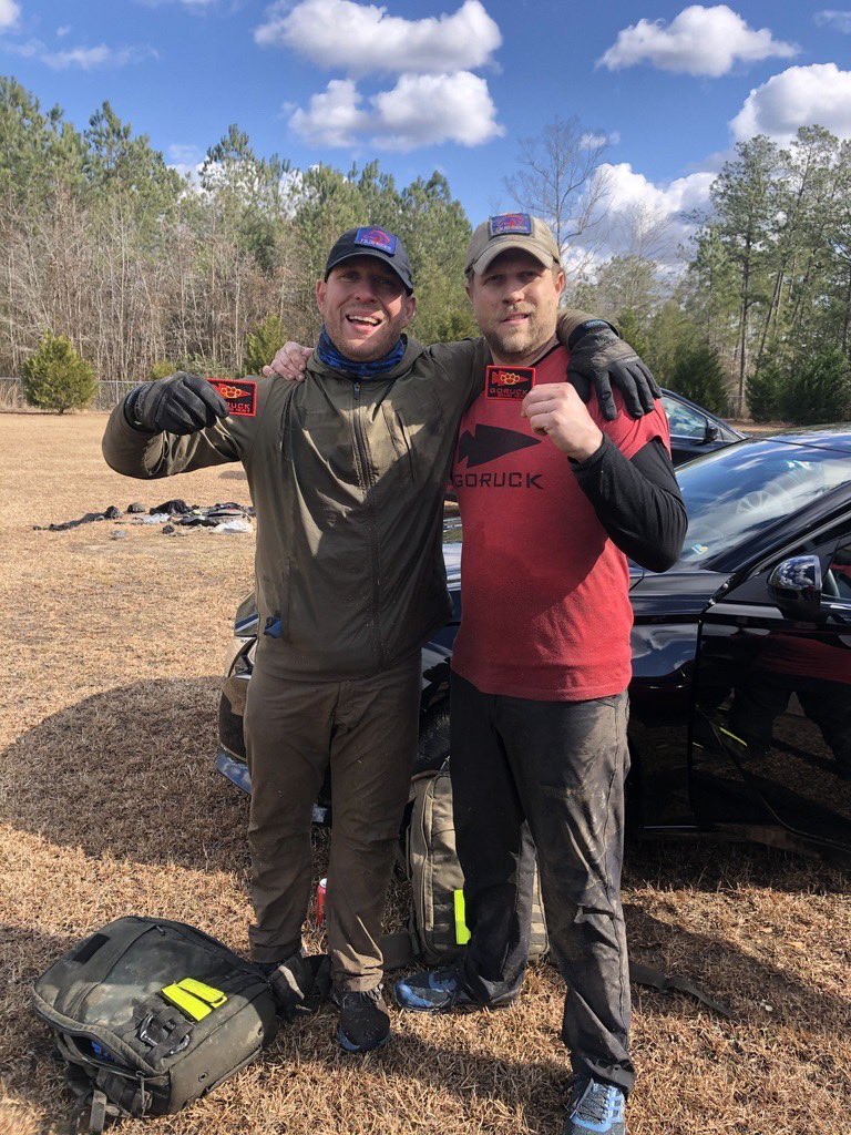 Extremely proud of our boys <a href="/RuleyMark/">Ruley</a> and <a href="/ben_clarks/">Ben</a> for finishing the <a href="/GORUCK/">GORUCK</a> Bragg Heavy!  Well done gentlemen!  👏