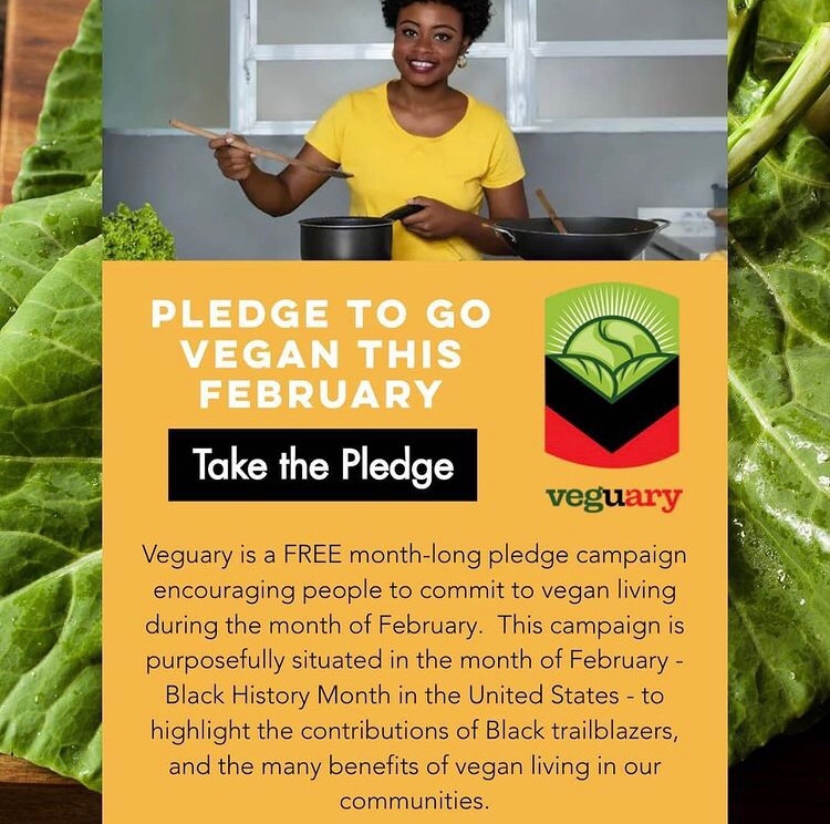 We are hosting a vegan pledge campaign this February called Veguary!!! 🎉🎉🎉
⠀
Commit to 28 days of vegan living as we highlight the contributions of Black vegan trailblazers✊🏾✊🏾✊🏾
⠀
Sign up today for recipes, resources, and more at afrovegansociety.org/veguary! ❤️🖤💚