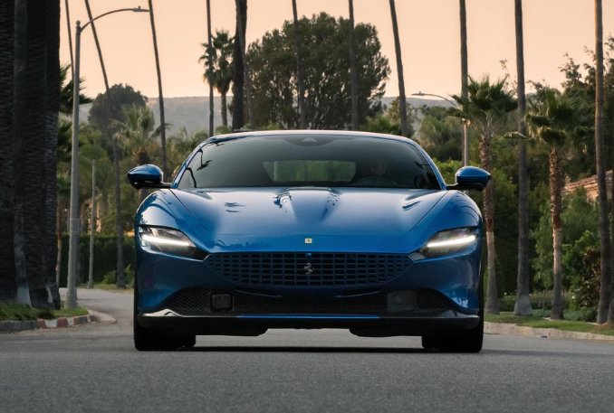 VelocityHI's tweet photo. The Ferrari Roma packs a punch with a twin-turbocharged V-8 engine and 612 horsepower. https://t.co/eT2RxVYIcr