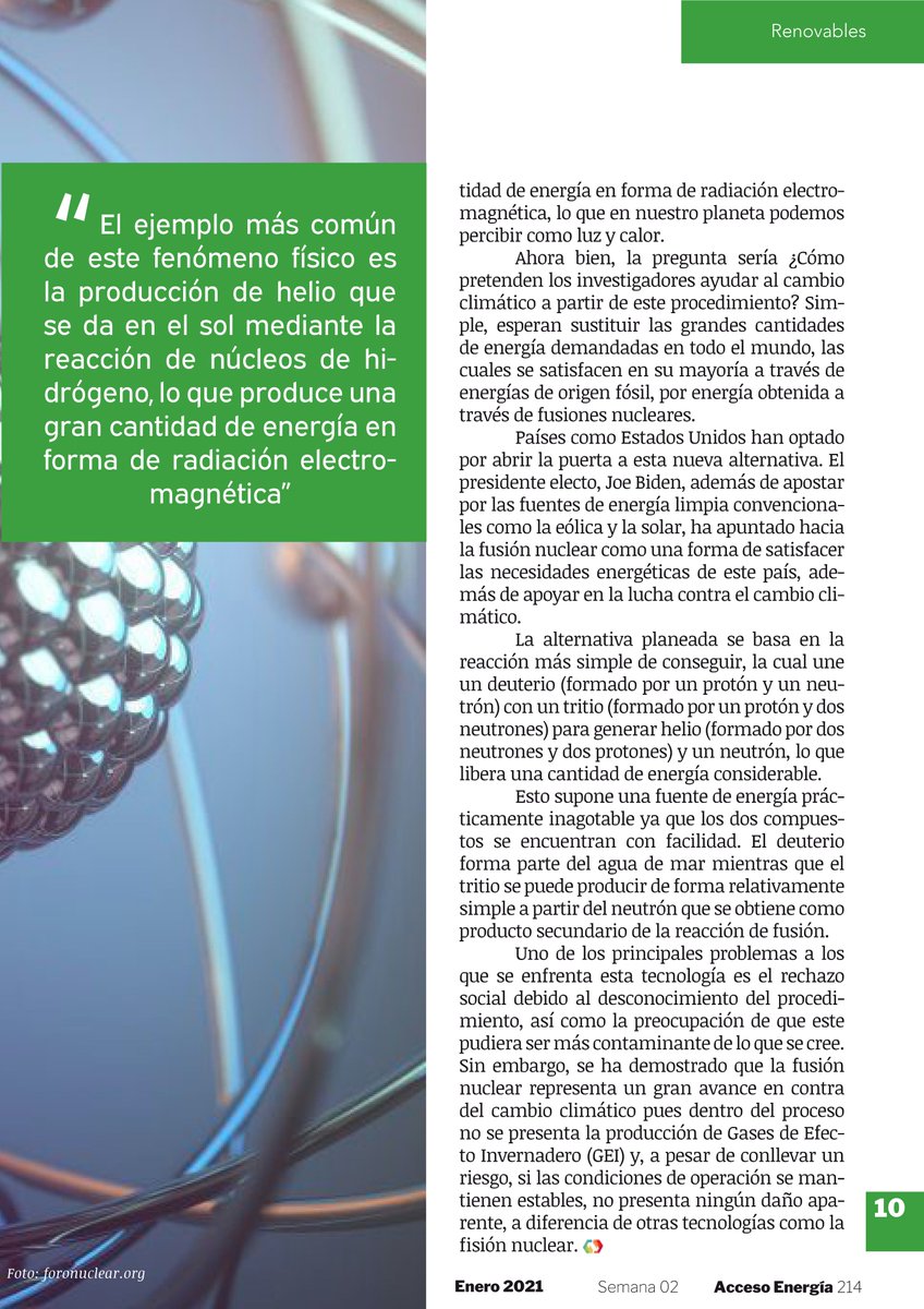 ombudsmanorgmx's tweet photo. 𝗙𝘂𝘀𝗶𝗼́𝗻 𝗻𝘂𝗰𝗹𝗲𝗮𝗿 ⚛️ como generadora de energía limpia
#AccesoEnergía 214⚡️ https://t.co/UysUp05459 https://t.co/38s5IXbmYV