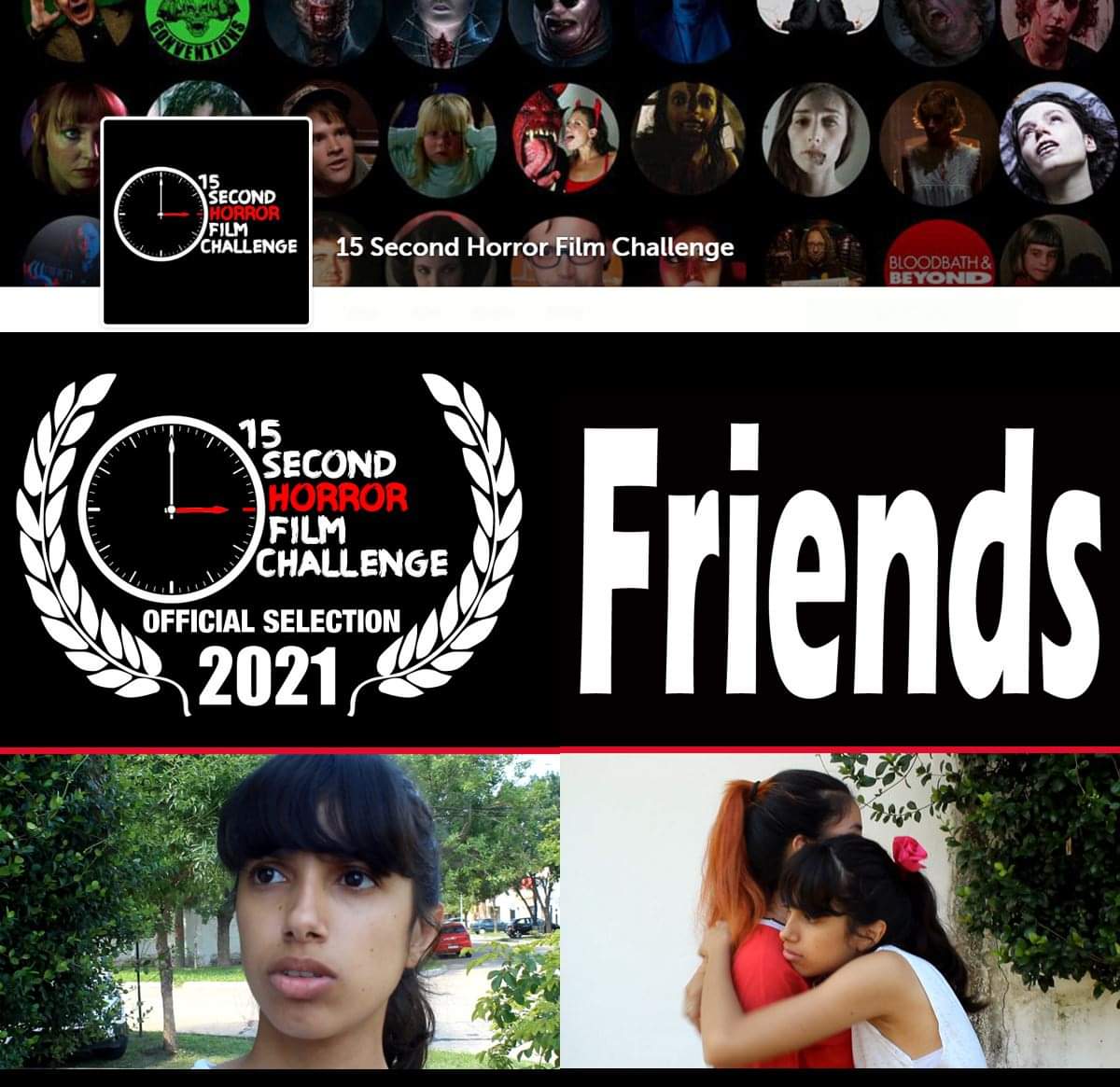 FilmWorkshop68's tweet photo. Amazing news! "FRIENDS" was just selected by @15sechorrorFC via https://t.co/kjXLey1FeU! - https://t.co/IoaCSrk5Bo
