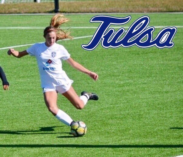 calisiegmeier's tweet image. I’m so blessed and excited to announce I have verbally committed to play soccer at the university of Tulsa! #reigncane