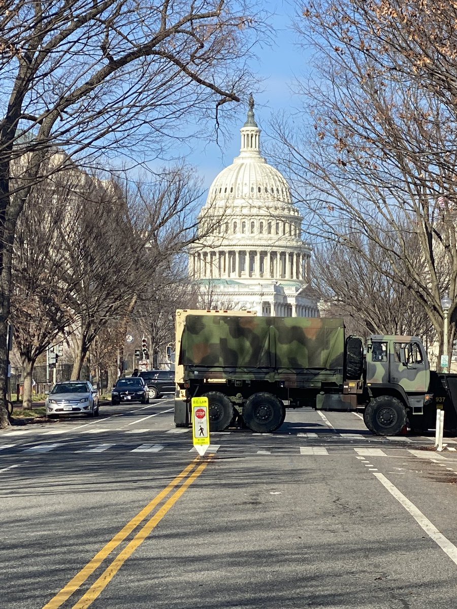 Up and around the Capitol there were dozens of Washingtonians thanking the hundreds National Guard troops deployed to our city to keep us safe and ensure a peaceful transition of power in less than 100 hours.