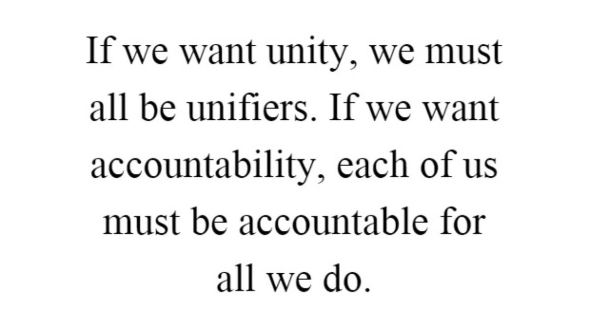 ...must be done to hold Trump and Republicans in Congress accountable are women, especially women of color. They understand what kind of “unity” Republicans are truly offering & they are the ones who are having none of it. The core reason for the attack on... #Accountability