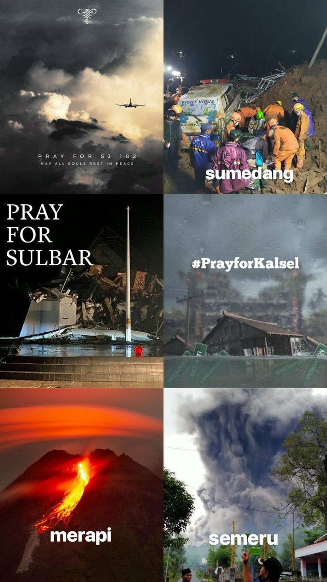 Sending my prayers for everyone's in Indonesia!! 🙏🥺☹ my deepest condolences and please stay safe!!🤍
Get well, Indonesia ❤🤍

#PrayForSumedang
 #PrayForSriwijayaAir
 #PrayforKalSel
 #PrayForSulBar
 #prayforindonesia  

May God be with you all!! 🥺☹🙏