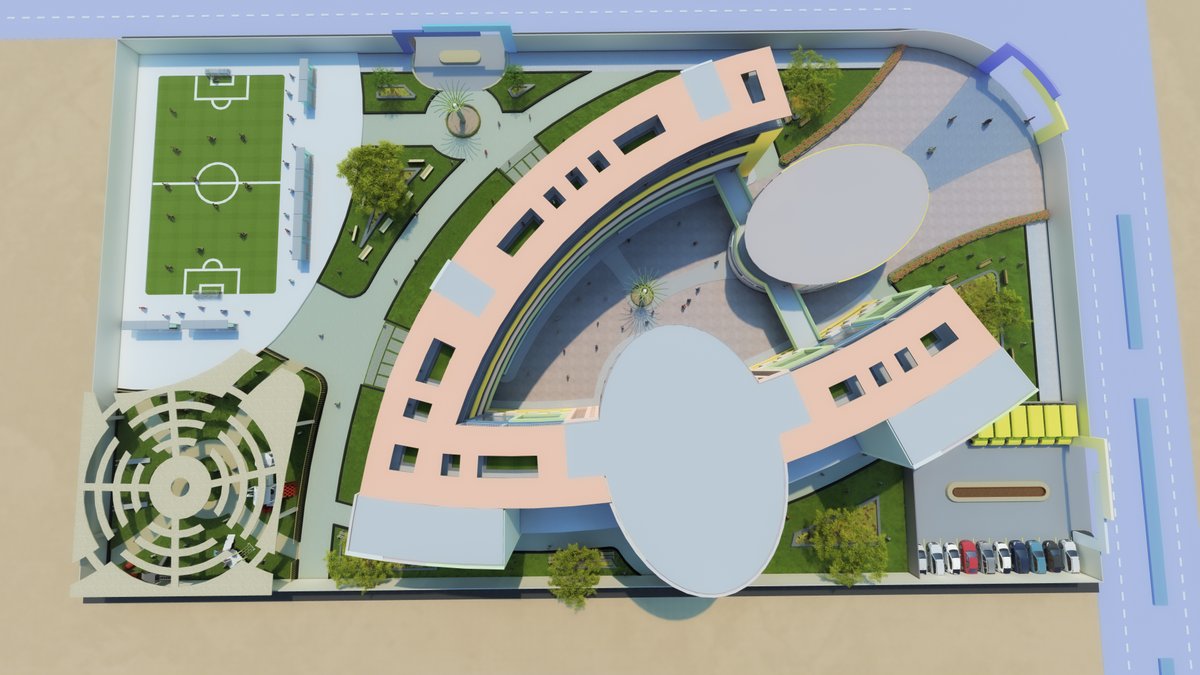 Here We Go😃
My Third Project : Basic Education School In New Capital City..
تجربة فخور بيها جدا وراااضي جداا عن اللي طلعته واللي قد يبدوا للبعض انه متواضع جدا ودي كانت اول مره ليا استخدم لوميون , فاتمني انها تعجبكوا حقيقي يعني😄❤️
Software used: Revit 2020 - Lumion 10 &amp; PS 2020