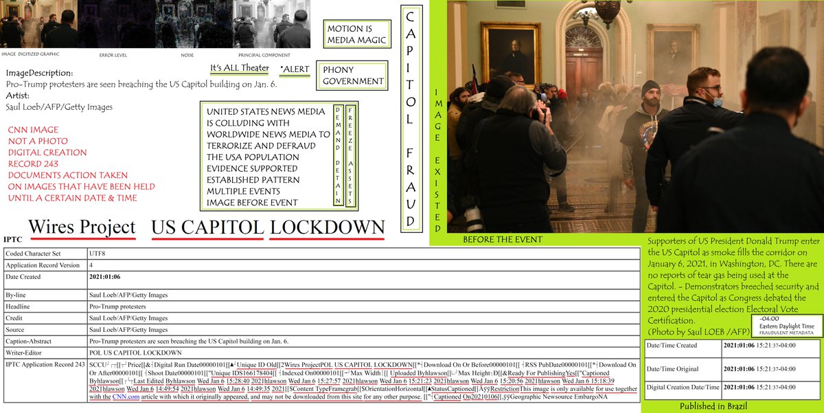  #Disputed Material Evidence | Not theory, thought, belief or unsupported opinion.  #CapitolRiot  #Capitolbreach  #CapitolSiege  #Graphics  #MediaCabal A documented  #WiresProject Demand law enforcement detain/freeze assets of news orgs as PER THE LAW! Images Existed before event!