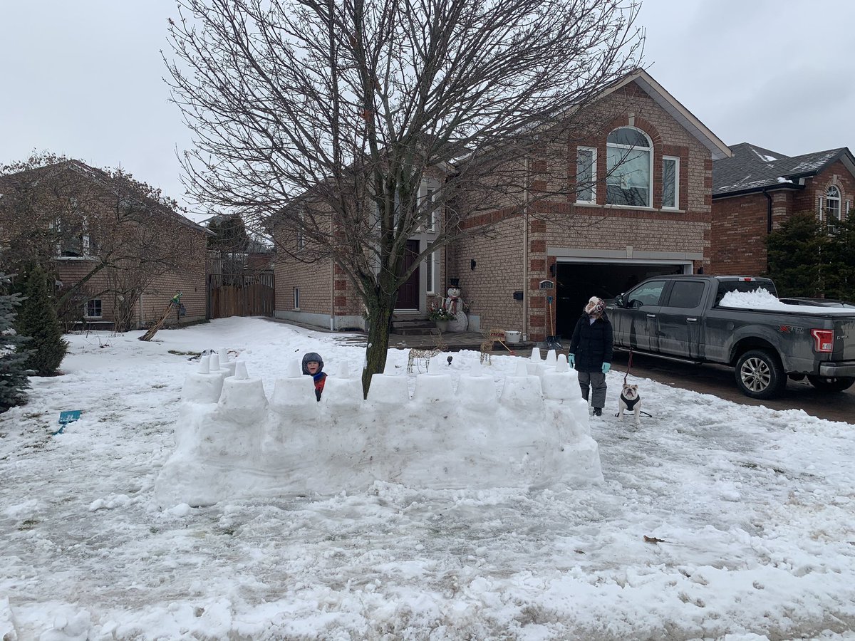 KLPSCSO's tweet photo. If you are looking for a way to spend some quality family time during the stay at home order.... snow forts are a good way to burn off some energy.... just like this one! https://t.co/9x5sZ6rSD1