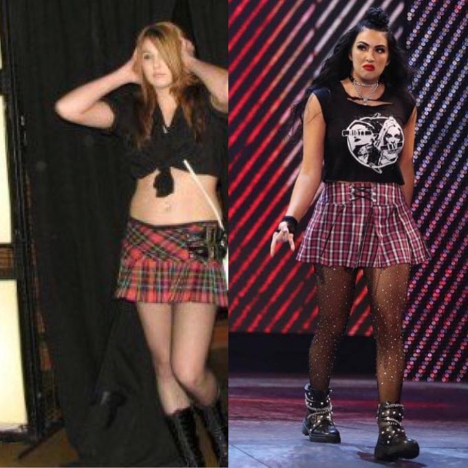 I’ve always been punk...

Left pic from a 2007 match in Australia. My entrance music was Avril Lavigne