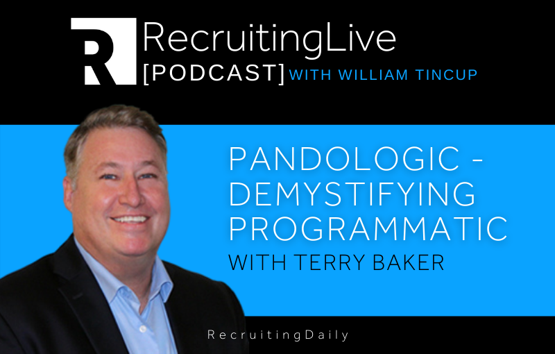 RecruitingBlogs's tweet photo. Today's @RecruitingDaily #podcast: @williamtincup and Terry Baker, CEO at @PandoLogic discuss one of the most misunderstood uses of technology in #TalentAcquisition: Demystifying #Programmatic.
π§ Tune in here!: https://t.co/1Eczxhy5Ho
#programmaticrecruiting #recruitment https://t.co/9cn1C2pBn0