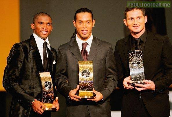 -1 UEFA midfielder of the year-1 Ballon d'or silver award-1 FIFA POTY silver award-1 PFA fans POTY-1 PL POTS-3 PL Playmaker award-3 PFA TOTY-1 FIFPro World XI-4 PL POTMsThe best to ever do it