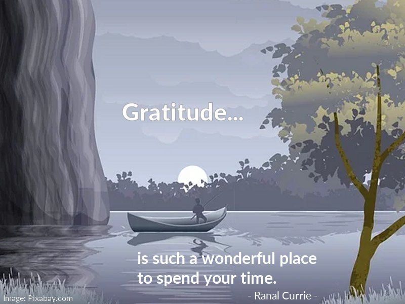 Ranal55's tweet photo. Gratitude is such a wonderful place to spend your time.

#quote #gratitude #time #SaturdaySunshine https://t.co/WMQLblhiSU