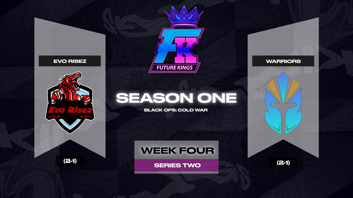 FutureKingsGG's tweet photo. Check out the Week Four match-ups happening tomorrow!

Carnes a La Plancha tries to stay undefeated while @SkylineGaming__ need to get on the board.

Evo Rizes, @RobberyBoys, Warriors, and Nukes all fight for 2nd tied at 2-1.

#FutureKings👑 https://t.co/yvaz9KsMpF