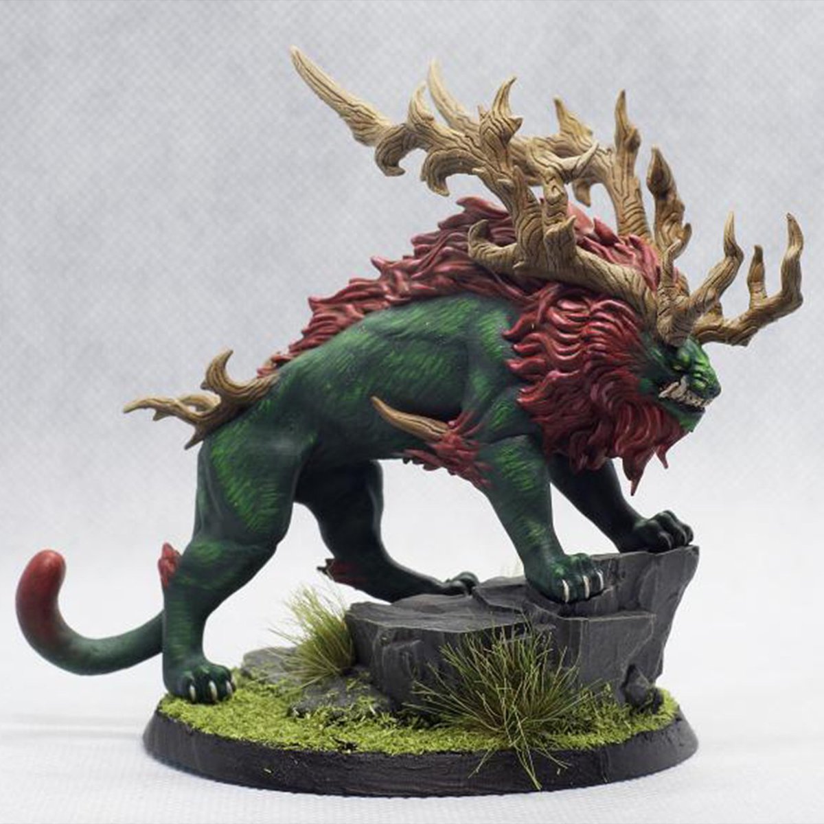 DragonTrappers's tweet photo. Awesome paint job of the Nian Beast by Metagoros from the Discord! If you plan on entering into our monthly painting contest, remember the deadline to submit is the 27th!
​​#dragontrapperslodge #DTLPaintingContest #paintedmini #printedmini #3dprinting #3dprinted #3dprintable https://t.co/S9I5CNVH1Y