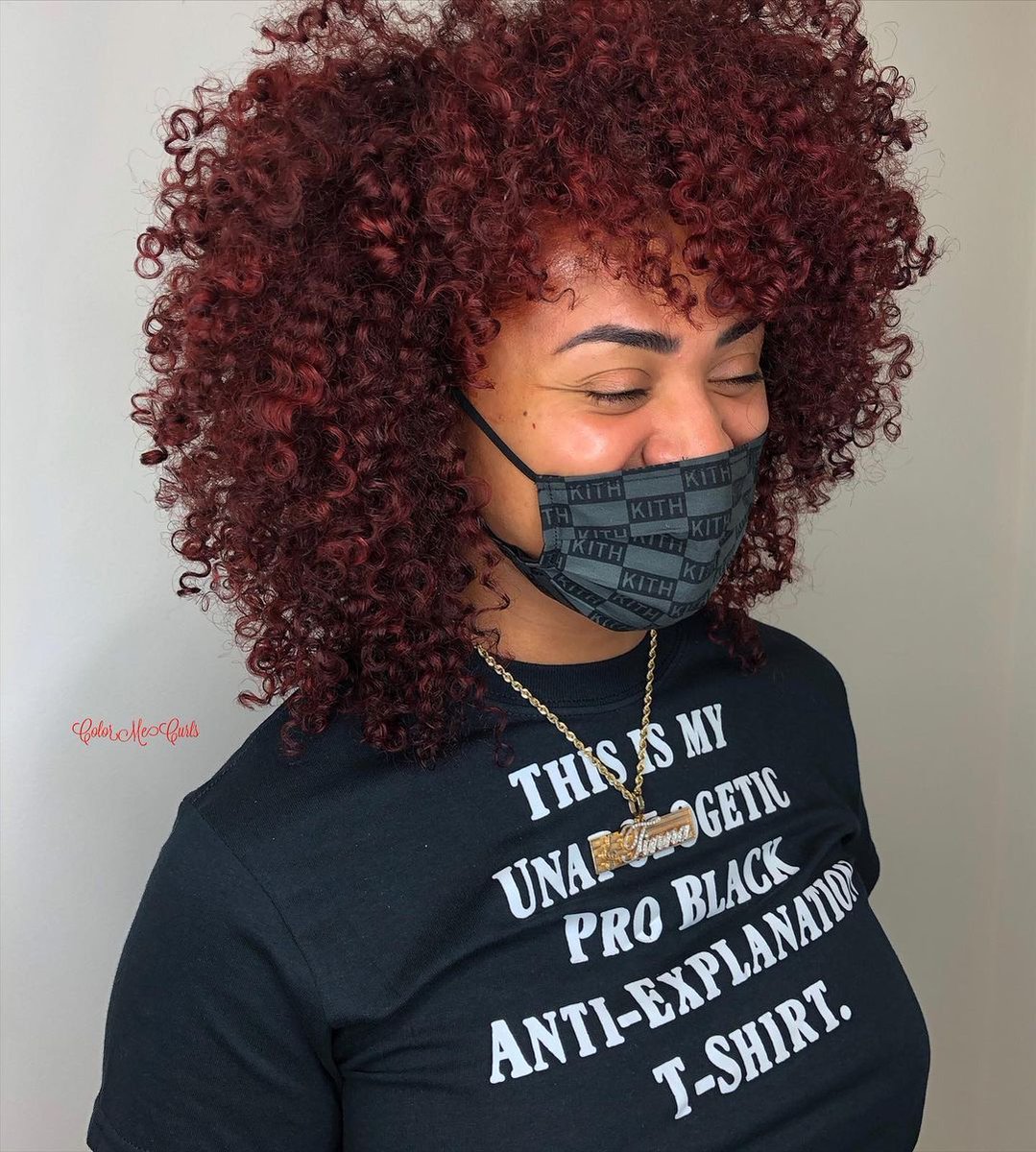 WellaEducation's tweet image. "Smiles, laughter, &amp;amp; a sense of family is what I love about being behind the chair &amp;amp; creating these bonds with my clients! Trusting someone with your hair is no easy task I’m always grateful when someone chooses me!" #ColorMeCurls

#PROformula:
#KolestonPerfect ME+ 66/55 + 7/45