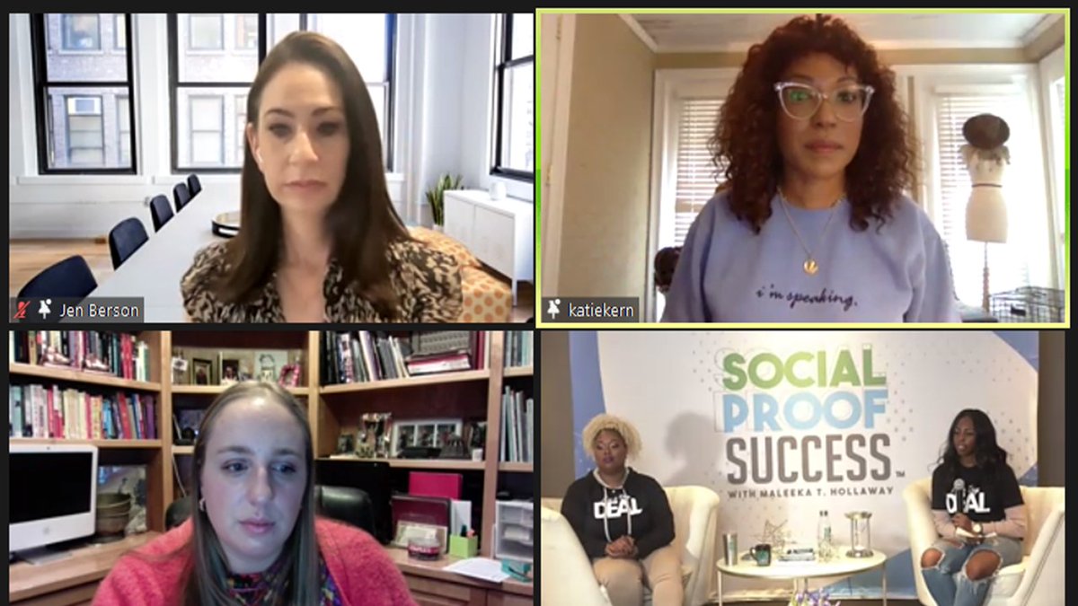 Thanks for all the gems that you shared <a href="/JenerationPR/">Jennifer Berson</a> <a href="/KatieKern/">Katie (Ekaette) Kern</a> and @_thatssojulia that you share during @OfficialMaleeka #SocialProofSuccessLive #SPSLive2021 

#publicrelations #mediarelations #entrepreneurship