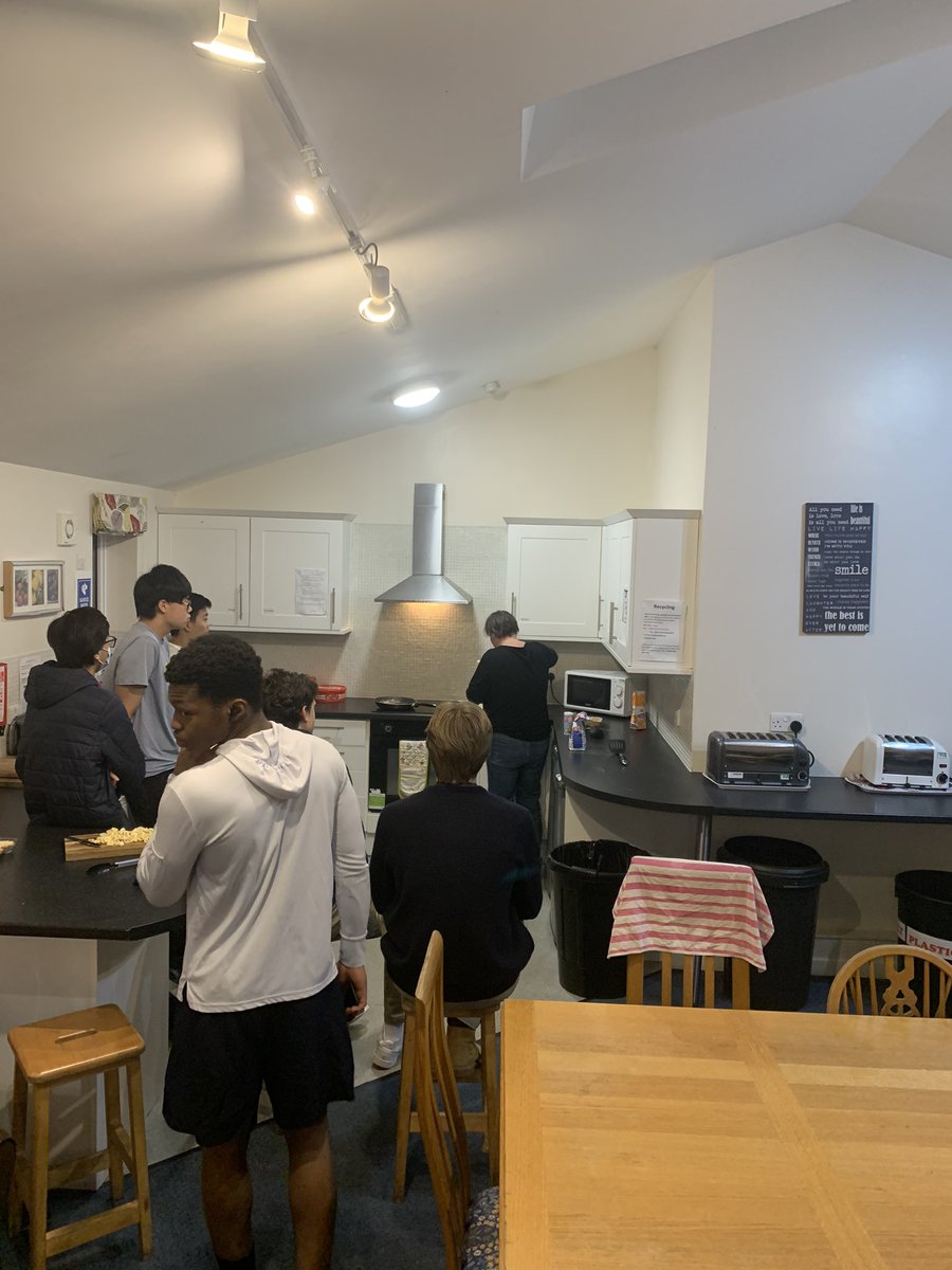 OrchardHS_CCB's tweet photo. It’s not all about food....but....pancake night! Demo from the pro then cook your own #notallaboutlooks.... https://t.co/QwQRhEJkOw