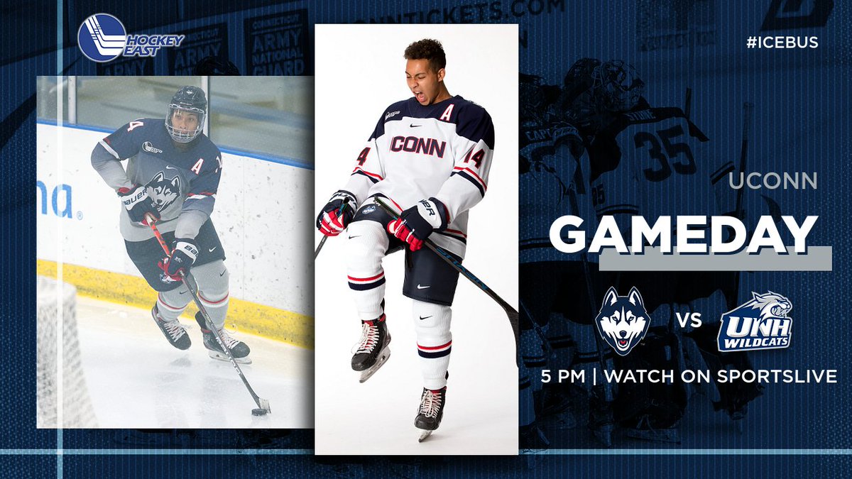UConnMHOC's tweet photo. 🚨 Puck drops at 5 pm as the #IceBus goes for a sweep.

Game💯 for senior @Zrobb14

🆚 @UNHMHOCKEY 
💻 https://t.co/46ObNSpYuh
📊 https://t.co/vLu7FCSMYl

🏒🚌 https://t.co/zHWbLLObFv