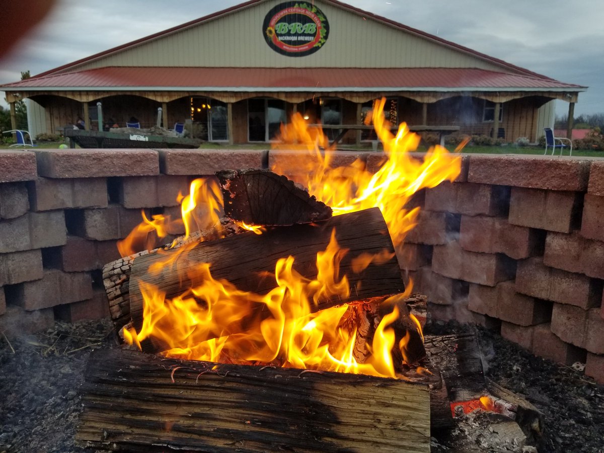 Backroombrews's tweet photo. Come out for dinner tonight.  The fire is so delightful! https://t.co/y7PlolFxvL