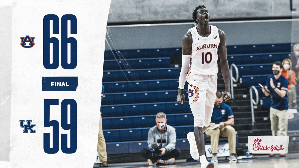 AuburnMBB's tweet photo. Big time dub. 😤

#WarEagle https://t.co/4vXs177ePY