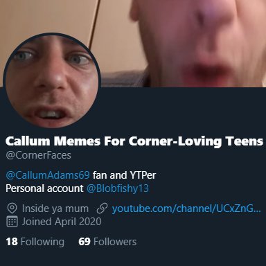 CornerFaces's tweet image. OMG lads I hit the funny number