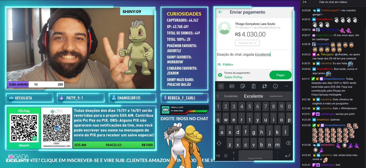 jogadaexcelente's tweet image. Desculpa o palavreado, mas vocês são FODA!

R$4030,00 arrecadados e enviados para o #SOSAM, através do Salada Solidário.

É extremamente gratificante saber que a comunidade tem essa força. Podem ter certeza que vocês mudaram a vida de alguém hoje! &amp;lt;3 Meus sinceros agradecimentos!